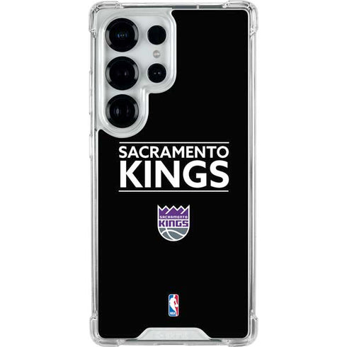 NBA Sacramento Kings Standard - Black Galaxy S26 Ultra Clear Case