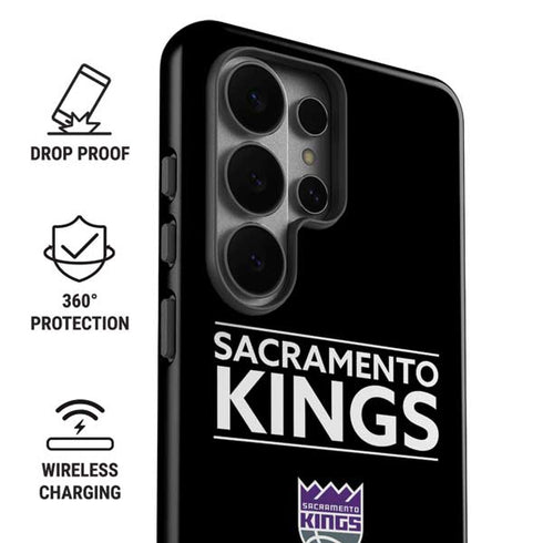 NBA Sacramento Kings Standard - Black Galaxy S26 Ultra Impact Case