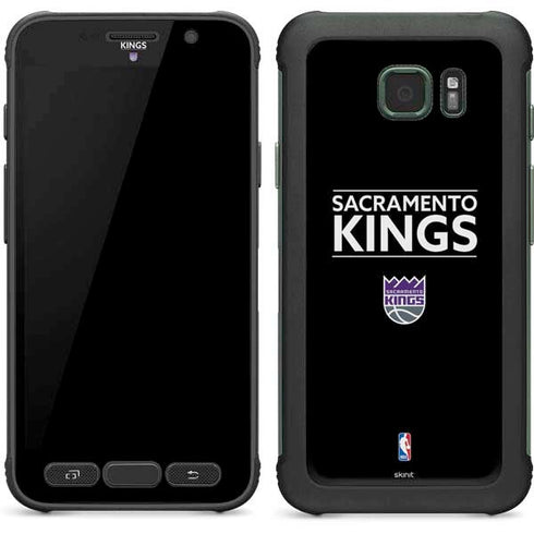 NBA Sacramento Kings Standard - Black Galaxy S7 Active Skin
