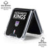 NBA Sacramento Kings Standard - Black Galaxy Z Flip6 Clear Case