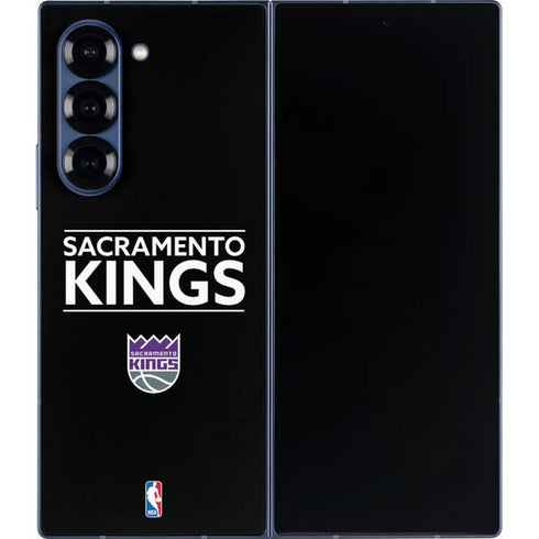 NBA Sacramento Kings Standard - Black Galaxy Z Fold6 Skin