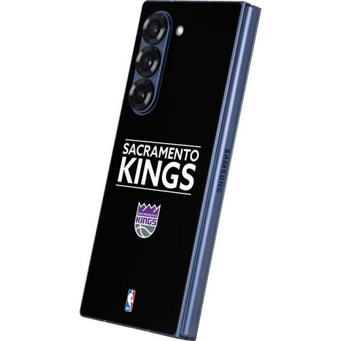NBA Sacramento Kings Standard - Black Galaxy Z Fold6 Skin