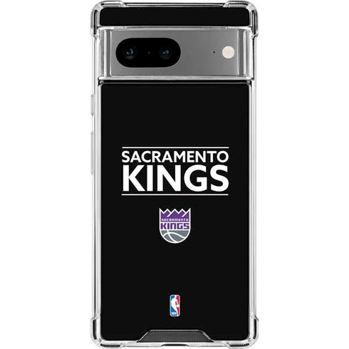 NBA Sacramento Kings Standard - Black Google Pixel 8a Clear Case