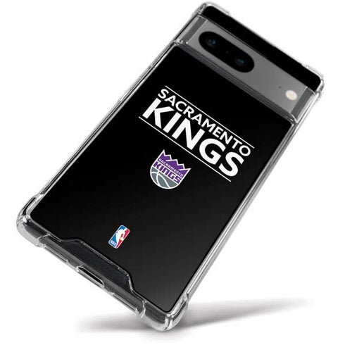 NBA Sacramento Kings Standard - Black Google Pixel 8a Clear Case