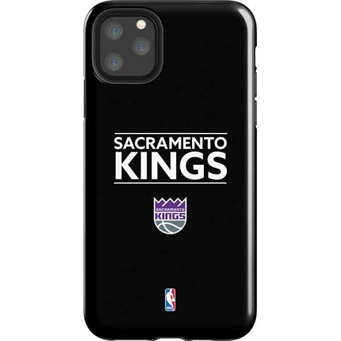 NBA Sacramento Kings Standard - Black iPhone Cases