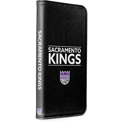 NBA Sacramento Kings Standard - Black iPhone 13 Folio Case