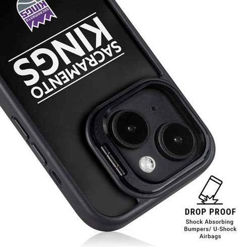 NBA Sacramento Kings Standard - Black iPhone 14 Plus Kickstand Case