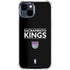 NBA Sacramento Kings Standard - Black iPhone 15 Clear Case