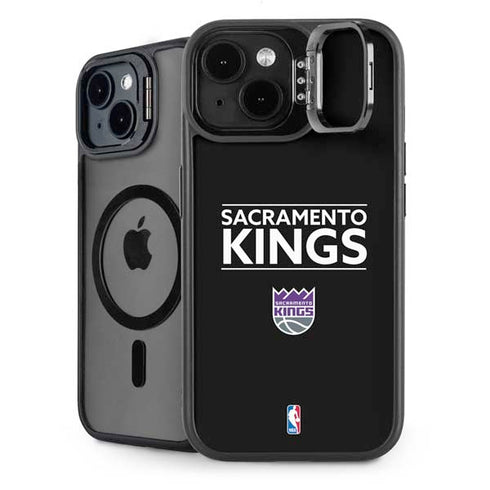 NBA Sacramento Kings Standard - Black iPhone 15 Kickstand Case