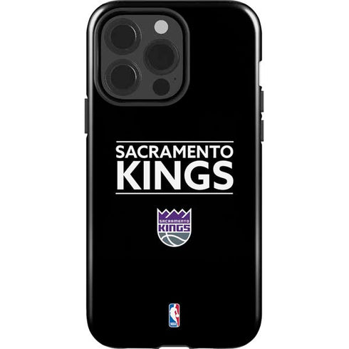 NBA Sacramento Kings Standard - Black iPhone 15 Pro Impact Case