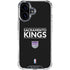 NBA Sacramento Kings Standard - Black iPhone 16 Clear Case