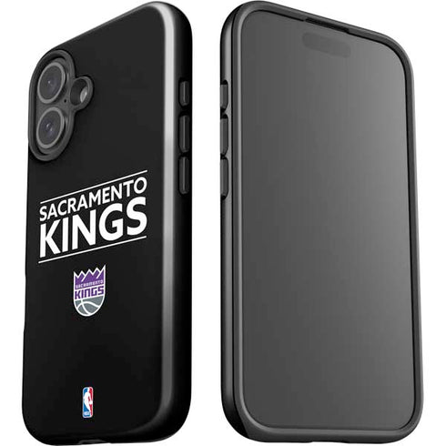 NBA Sacramento Kings Standard - Black iPhone 16 Impact Case