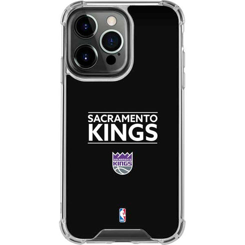 NBA Sacramento Kings Standard - Black iPhone 16 Pro Clear Case