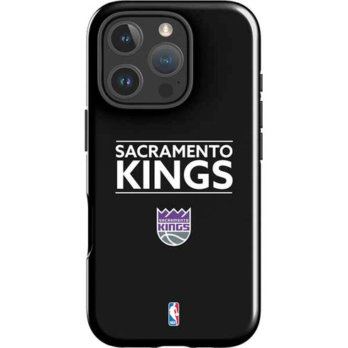 NBA Sacramento Kings Standard - Black iPhone 16 Pro Impact Case