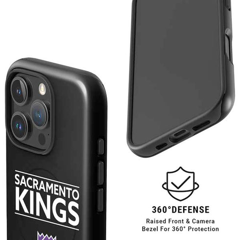 NBA Sacramento Kings Standard - Black iPhone 16 Pro Max Magsafe Impact Case