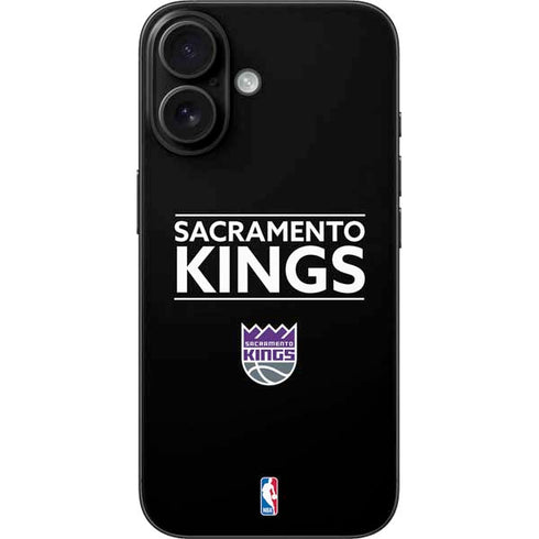 NBA Sacramento Kings Standard - Black iPhone 16 Skin