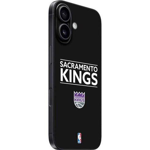 NBA Sacramento Kings Standard - Black iPhone 16 Skin