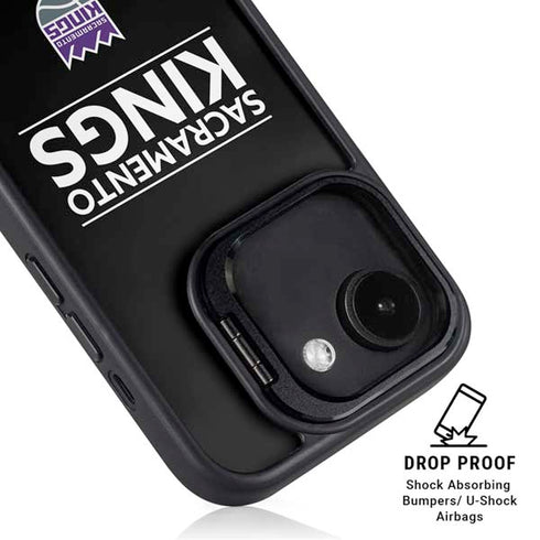 NBA Sacramento Kings Standard - Black iPhone 16e Kickstand Case