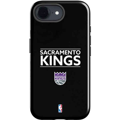 NBA Sacramento Kings Standard - Black iPhone 16e Impact Case