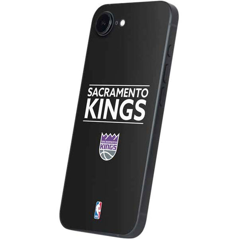 NBA Sacramento Kings Standard - Black iPhone 16e Skin