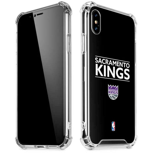 NBA Sacramento Kings Standard - Black iPhone X/XS Clear Case