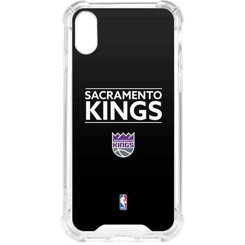 NBA Sacramento Kings Standard - Black iPhone XS Clear Case