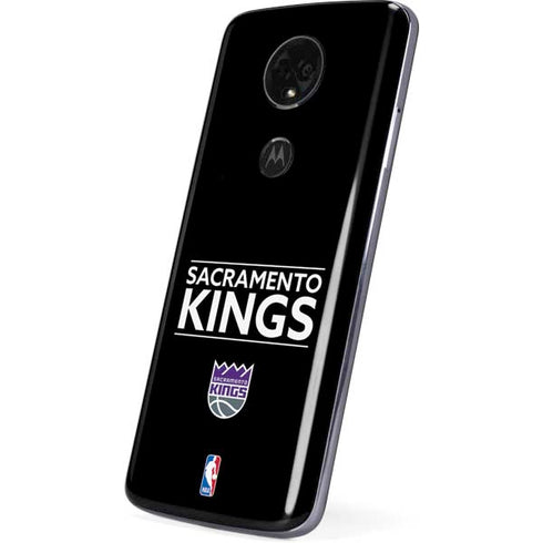 NBA Sacramento Kings Standard - Black Moto E5 Plus Skin