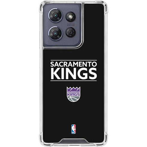 NBA Sacramento Kings Standard - Black Moto G 5G (2025) Clear Case