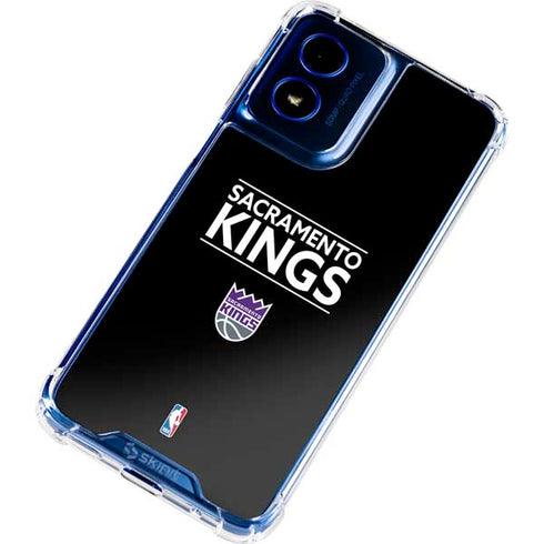 NBA Sacramento Kings Standard - Black Moto G 5G (2024) Clear Case