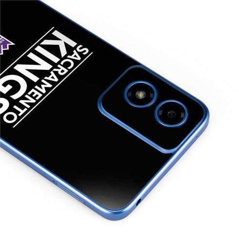 NBA Sacramento Kings Standard - Black Moto G Play 4G (2024) Skin