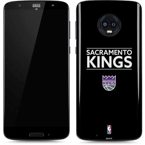 NBA Sacramento Kings Standard - Black Moto G6 Skin