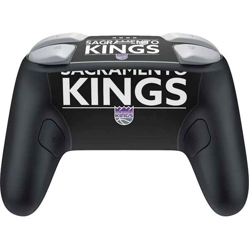 NBA Sacramento Kings Standard - Black Nintendo Switch 2 (2025) Pro Controller Skin