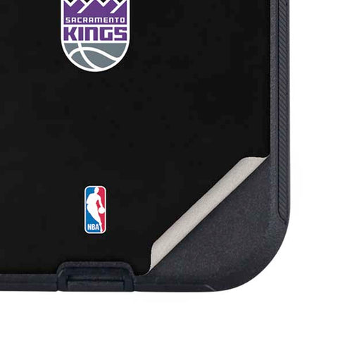 NBA Sacramento Kings Standard - Black Otterbox Defender iPhone Skin