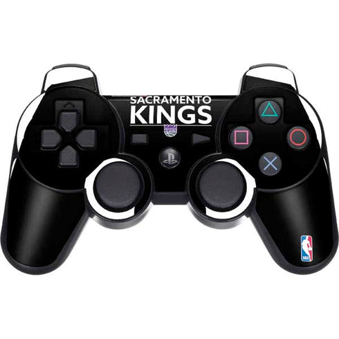 NBA Sacramento Kings Standard - Black PS3 Dual Shock wireless controller Skin