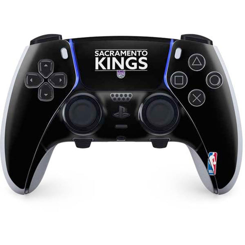 NBA Sacramento Kings Standard - Black PS5 DualSense Edge Pro Controller Skin