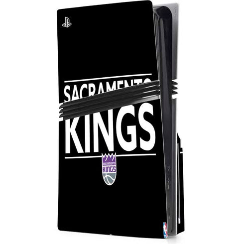 NBA Sacramento Kings Standard - Black PS5 Pro Disk Console Skin