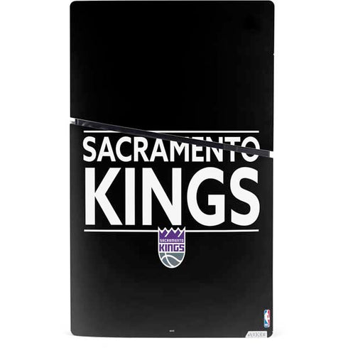 NBA Sacramento Kings Standard - Black PS5 Slim Digital Edition Console Skin