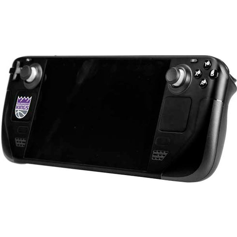 NBA Sacramento Kings Standard - Black Steam Deck Handheld Gaming Computer Skin