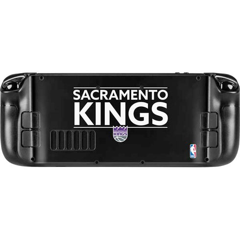 NBA Sacramento Kings Standard - Black Steam Deck Handheld Gaming Computer Skin