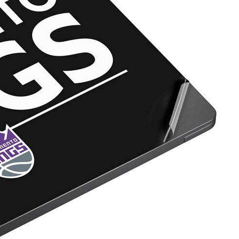NBA Sacramento Kings Standard - Black Surface Laptop 7 13.8in Skin
