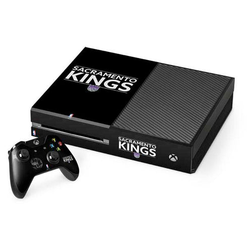 NBA Sacramento Kings Standard - Black Xbox One Console and Controller Bundle Skin
