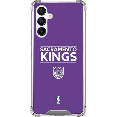 NBA Sacramento Kings Standard - Purple Galaxy A16 5G Clear Case