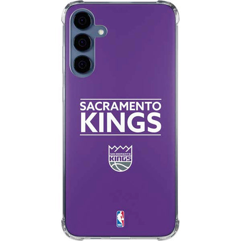 NBA Sacramento Kings Standard - Purple Galaxy A35 5G Clear Case