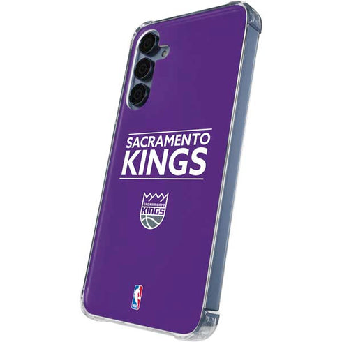 NBA Sacramento Kings Standard - Purple Galaxy A35 5G Clear Case