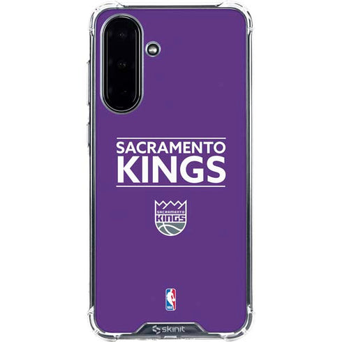 NBA Sacramento Kings Standard - Purple Galaxy A36 5G Clear Case