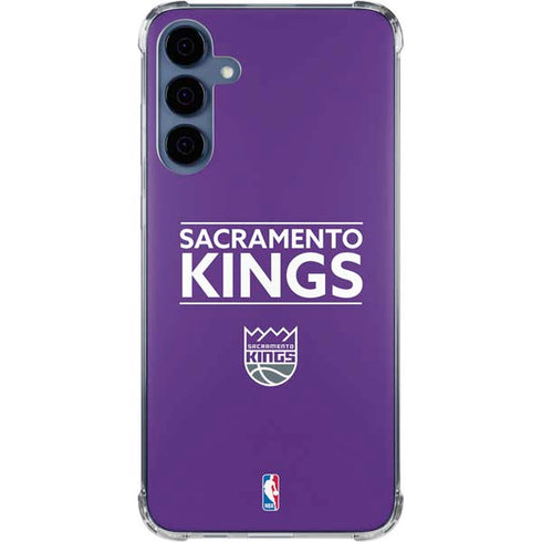 NBA Sacramento Kings Standard - Purple Galaxy A55 5G Clear Case