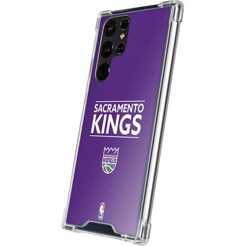 NBA Sacramento Kings Standard - Purple Galaxy S23 Ultra Clear Case