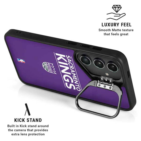 NBA Sacramento Kings Standard - Purple Galaxy S25 Kickstand Case