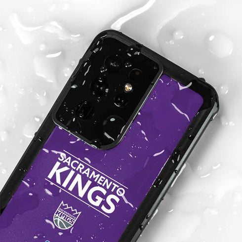 NBA Sacramento Kings Standard - Purple Galaxy S24 Ultra Waterproof Case