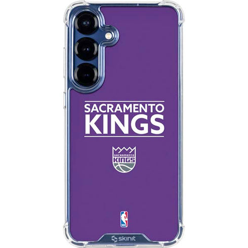 NBA Sacramento Kings Standard - Purple Galaxy S25 Plus Clear Case